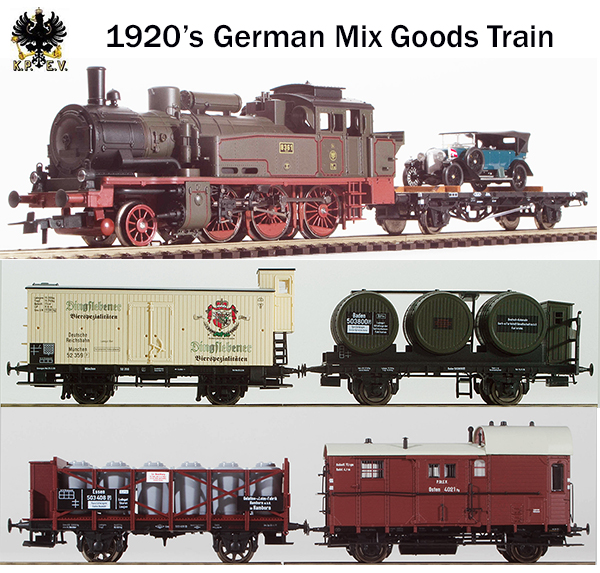REI Models 367411 - Era I 1920s German Goods Train